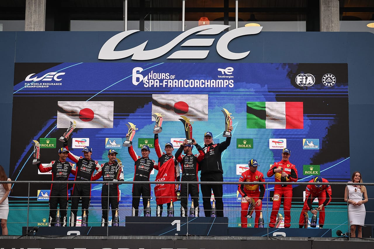 WEC:トヨタ7号車がポール・トゥ・ウィンで今季2勝目 / スパ6時間