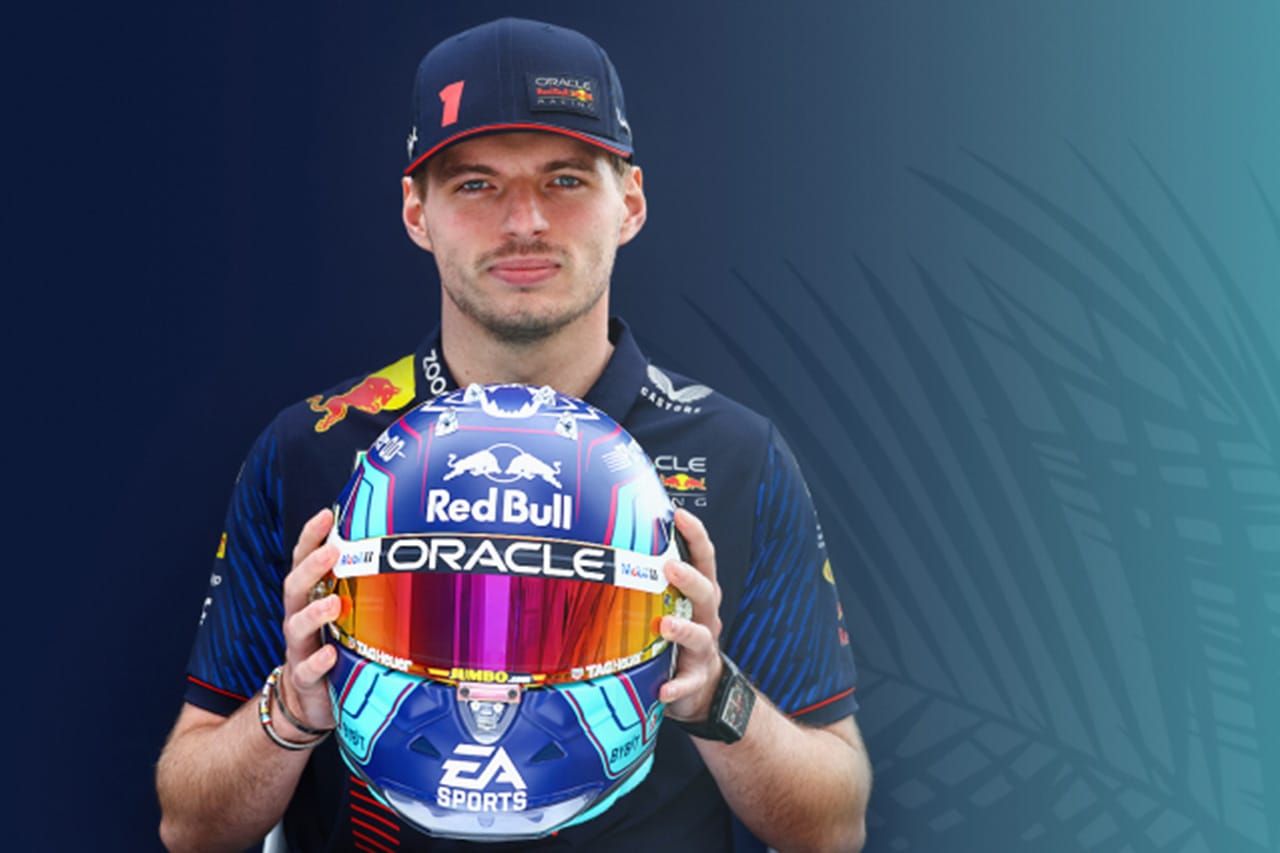 フェルスタッペン、2023年F1マイアミGPでスペシャルヘルメットを着用