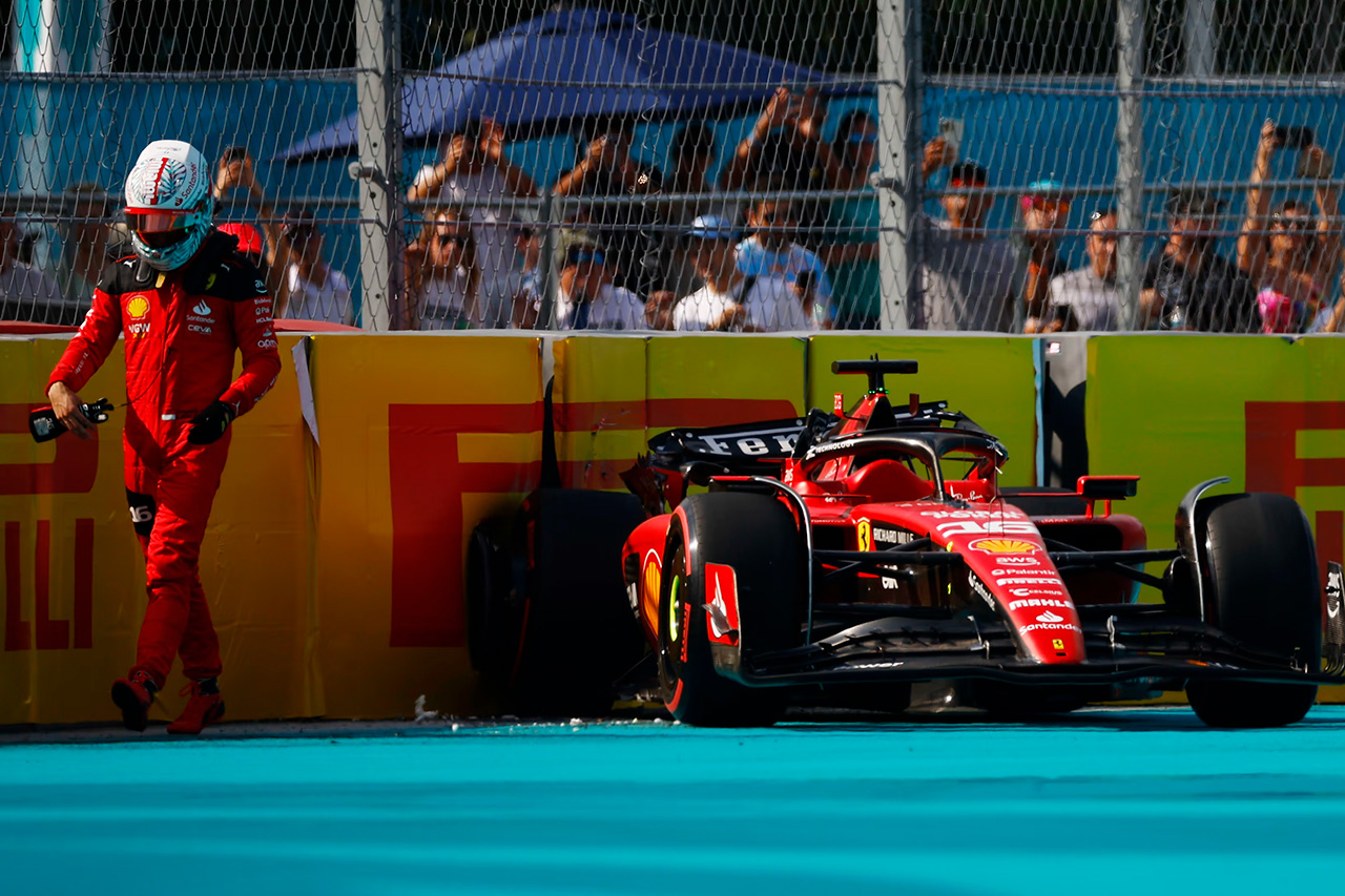 レッドブルF1首脳、クラッシュに皮肉「ルクレールの後ろでは撃退できない」