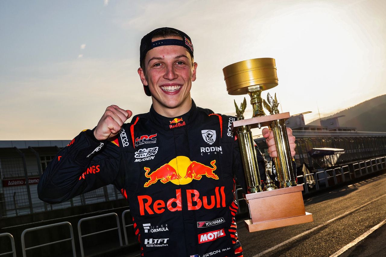 レッドブルF1育成のローソンがスーパーフォーミュラのランキング首位浮上