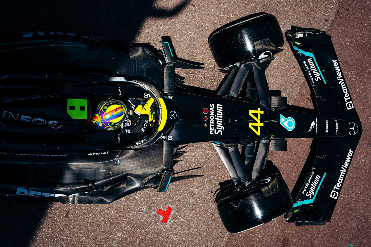 メルセデスF1代表、待望なアップデート版W14に「ネガティブな挙動はなし」