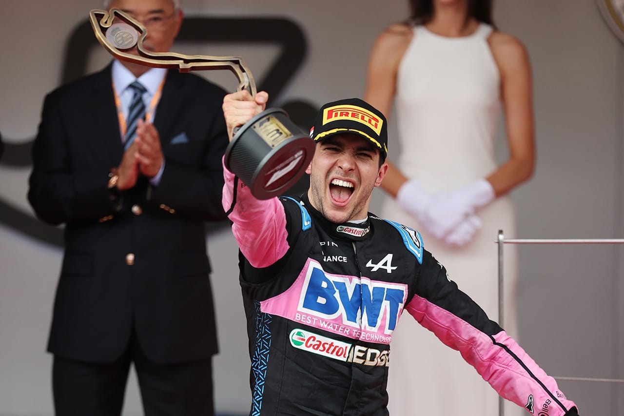 エステバン・オコン、F1モナコGPで2021年以来となる表彰台獲得