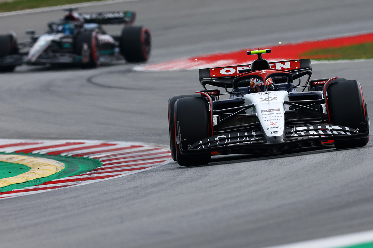 F1スペインGP 予選Q1：アルファタウリF1の角田裕毅は14番手で通過