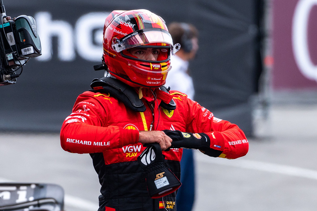 フェラーリF1のサインツ、フロントロー獲得「マシンのすべてを引き出せた」