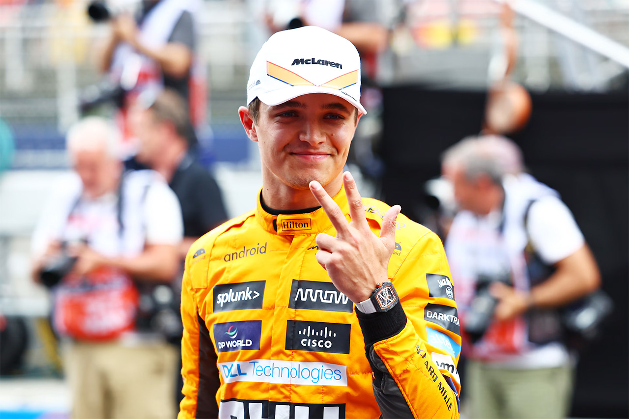 マクラーレンF1のランド・ノリスが3番手 「今日の結果を誇りに思う」