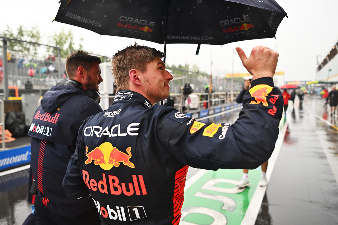 予選:フェルスタッペンが雨のF1カナダGPで今季5回目ポールポジション
