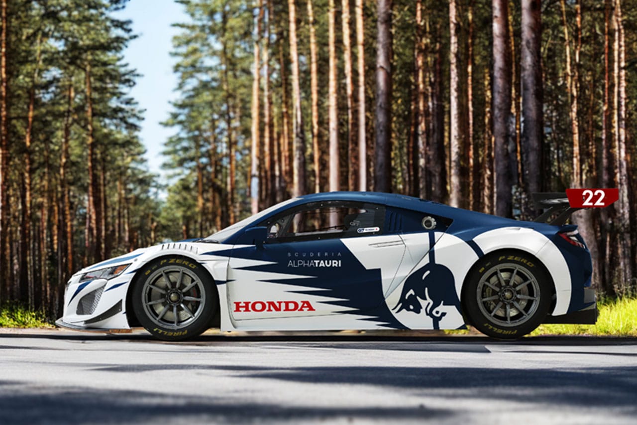 F1 角田裕毅、ホンダ NSX GT3 Evoでノルドシュライフェでデモ走行