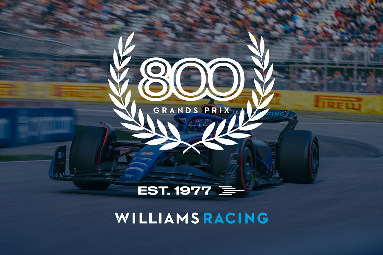 ウィリアムズF1、イギリスGPでF1参戦800戦目を記念した特別カラーリング