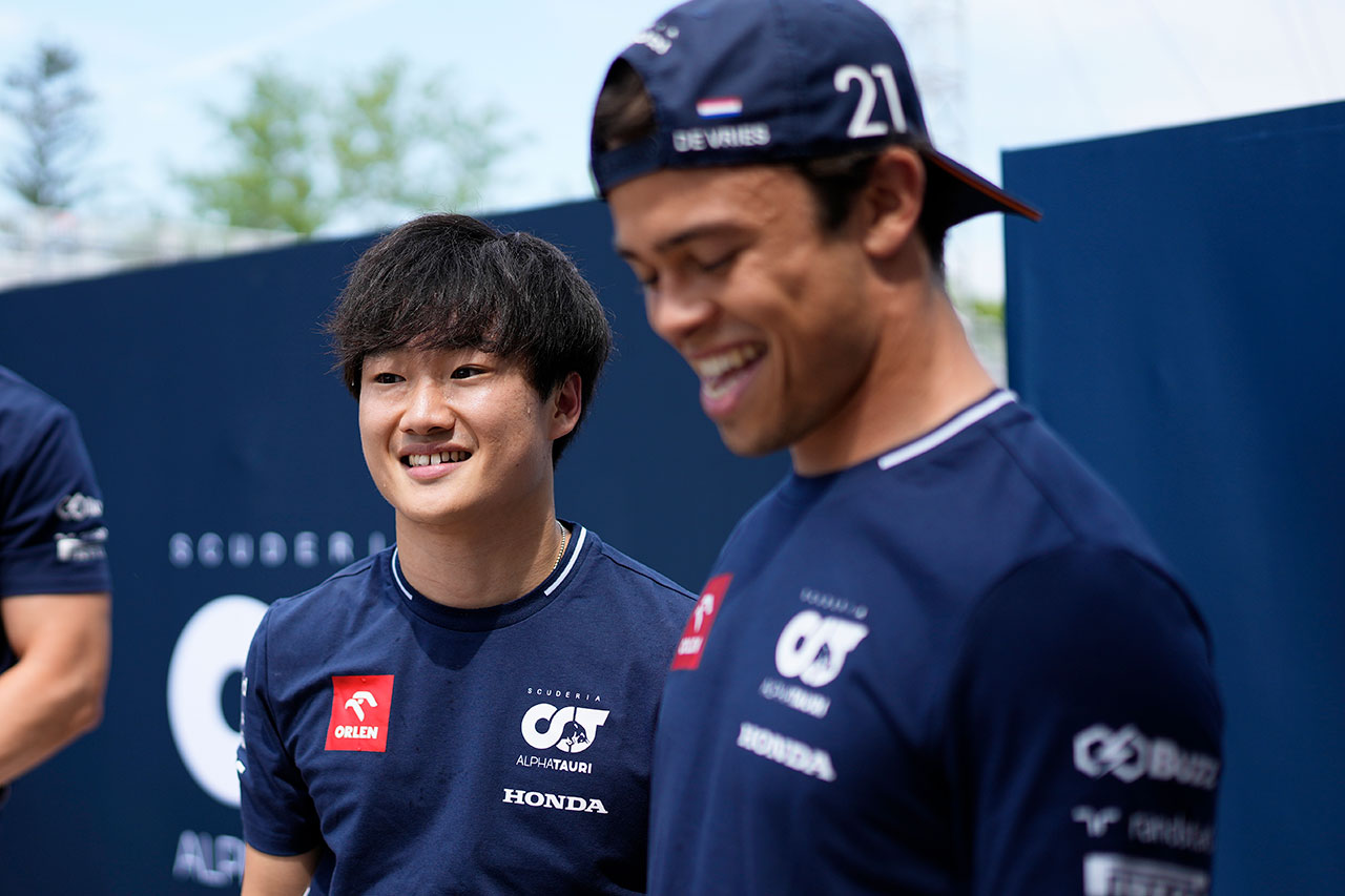 角田裕毅、F1での憶測が飛び交うデ・フリースを擁護「必ず到達できる」