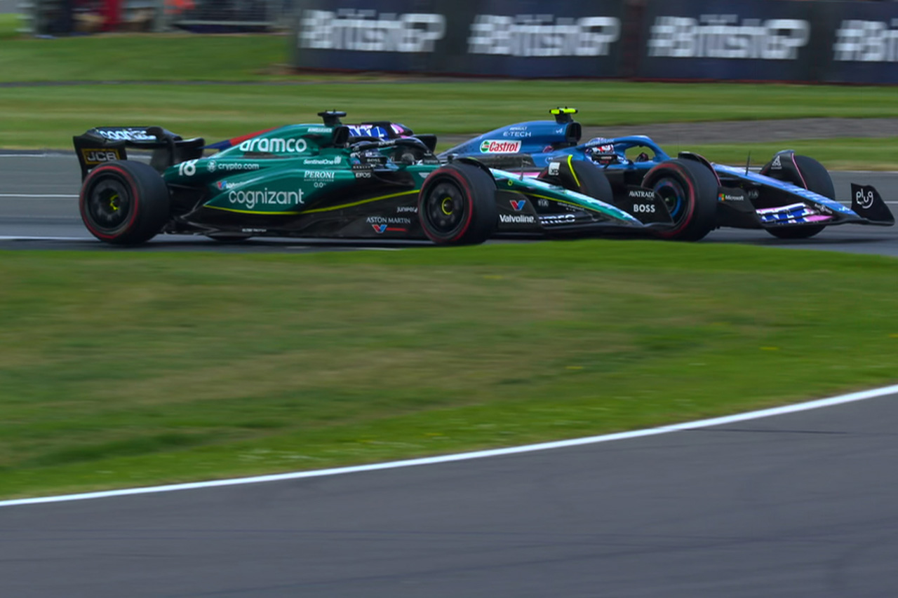 F1イギリスGP:ガスリーとストロールがコース外での追い抜きと接触で対立