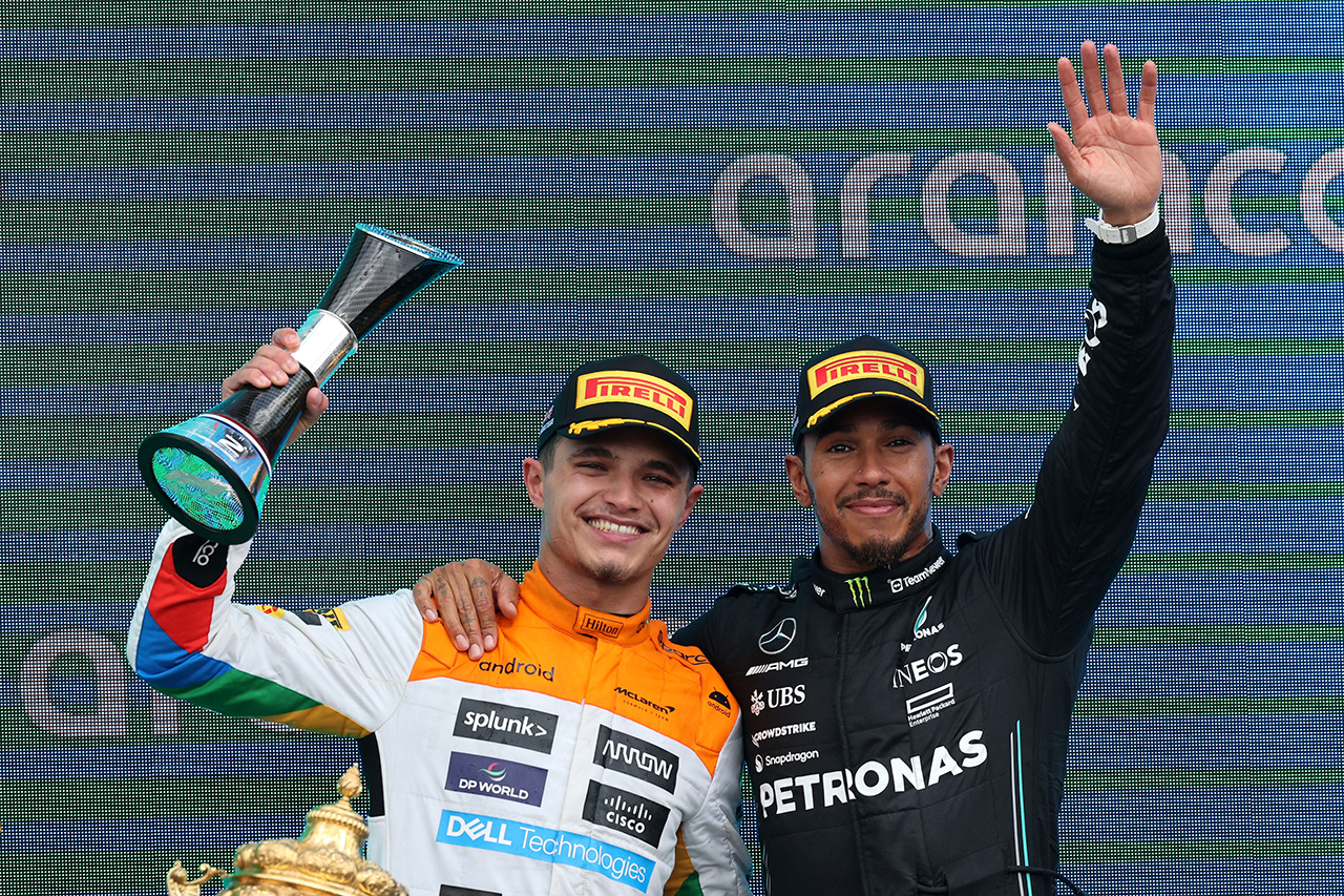 ランド・ノリス、マクラーレンF1復活の2位表彰台 「激ヤバな戦いだった」