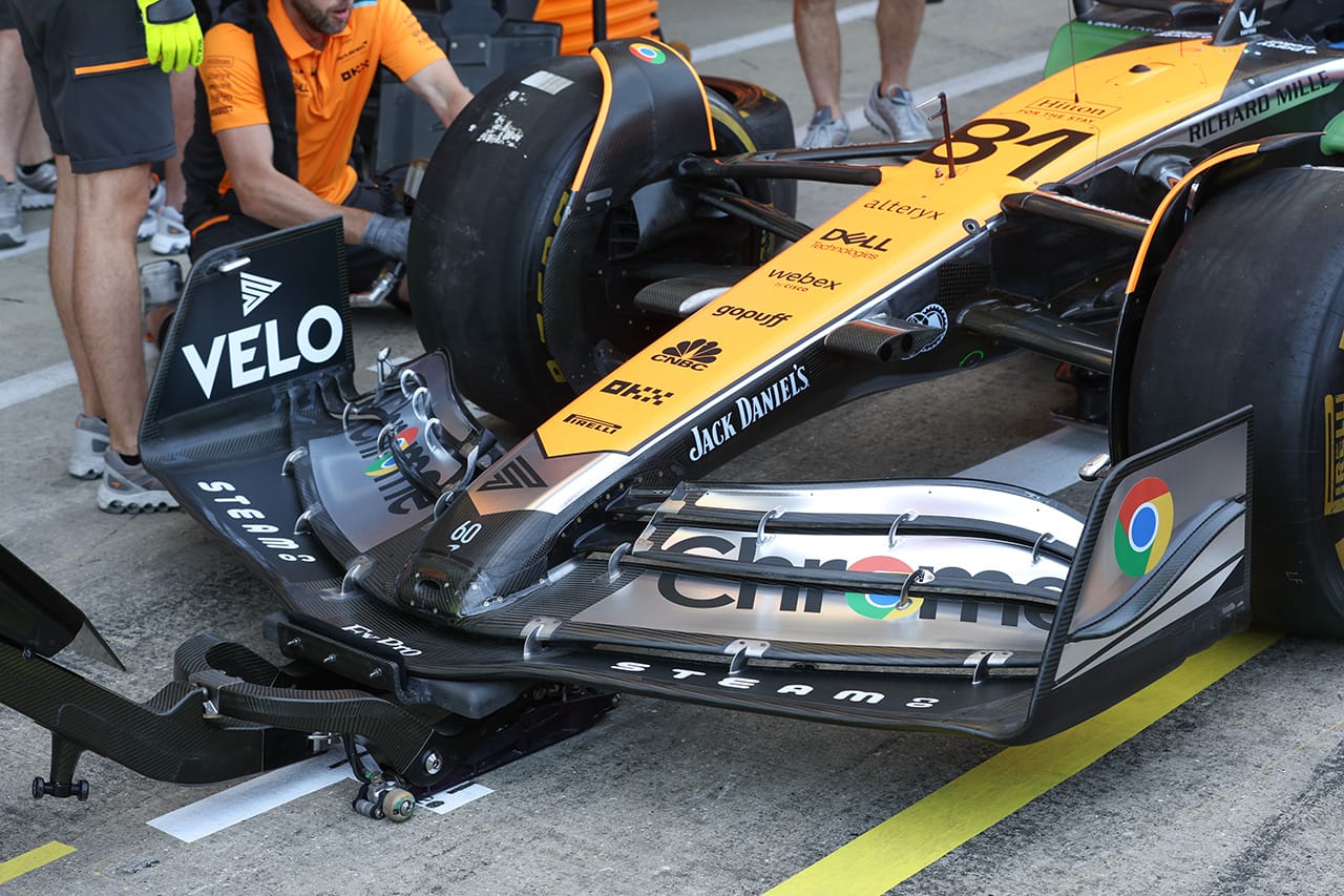 マクラーレン、新型フロントウイングでF1マシンの“アウトウォッシュ”を強化