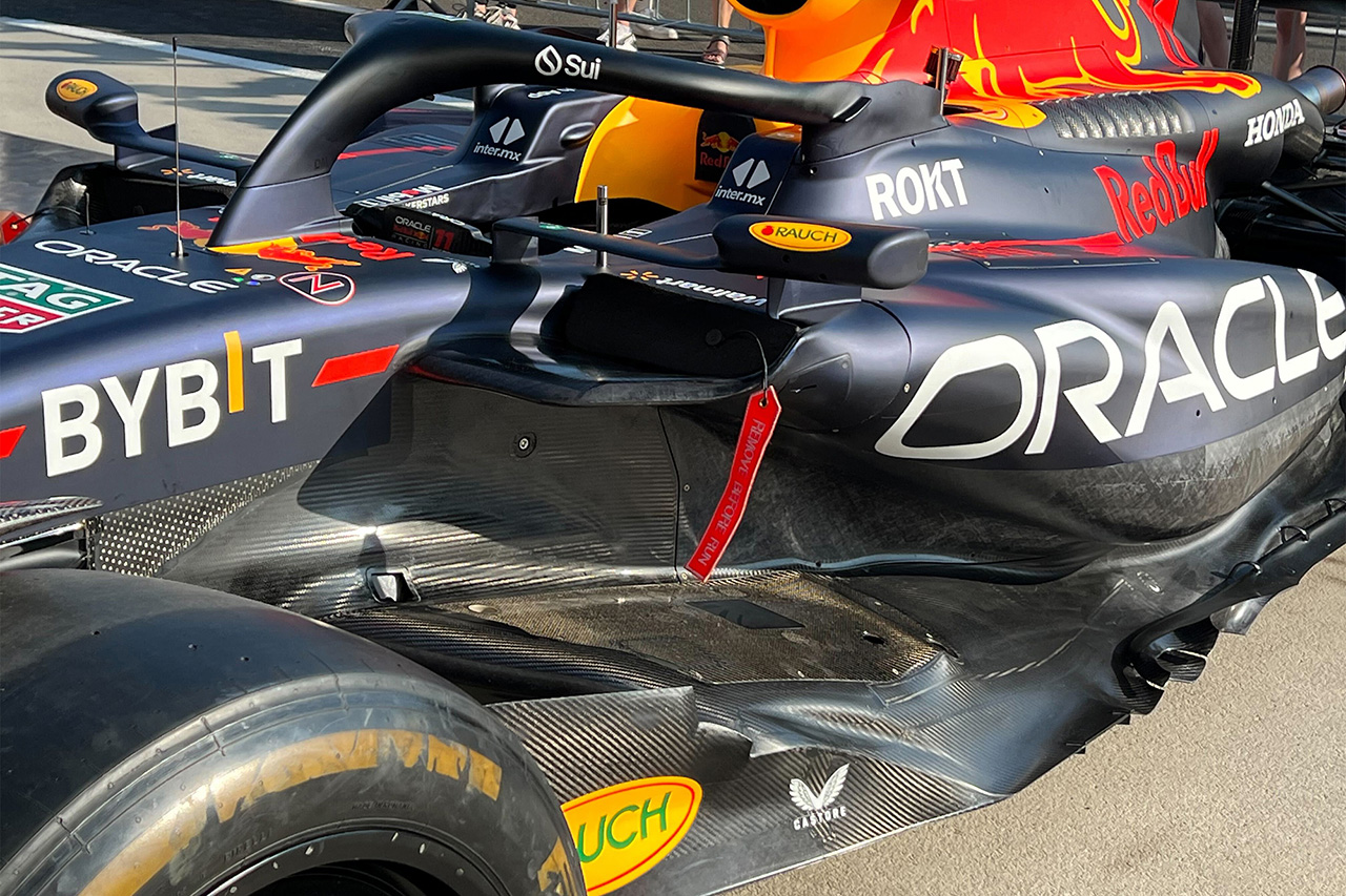 レッドブルF1、サイドポッドを“極薄インレット”に大幅アップグレード