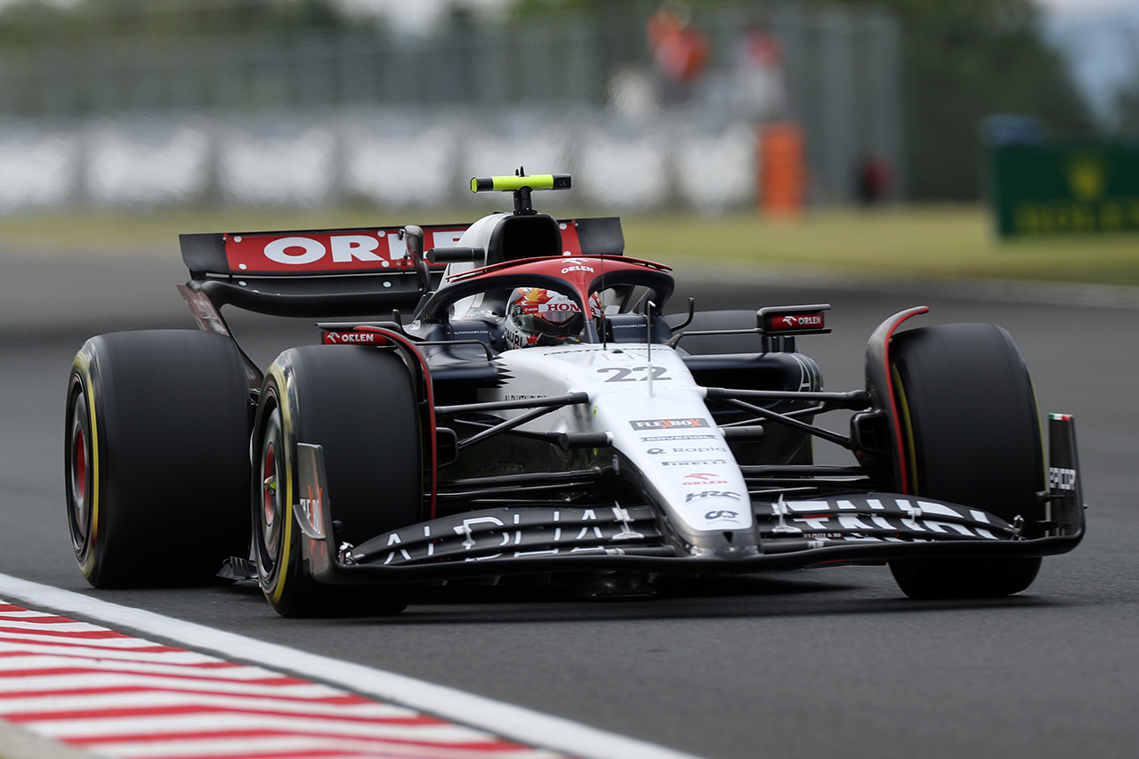 F1ハンガリーGP フリー走行2回目：アルファタウリF1の角田裕毅が4番手