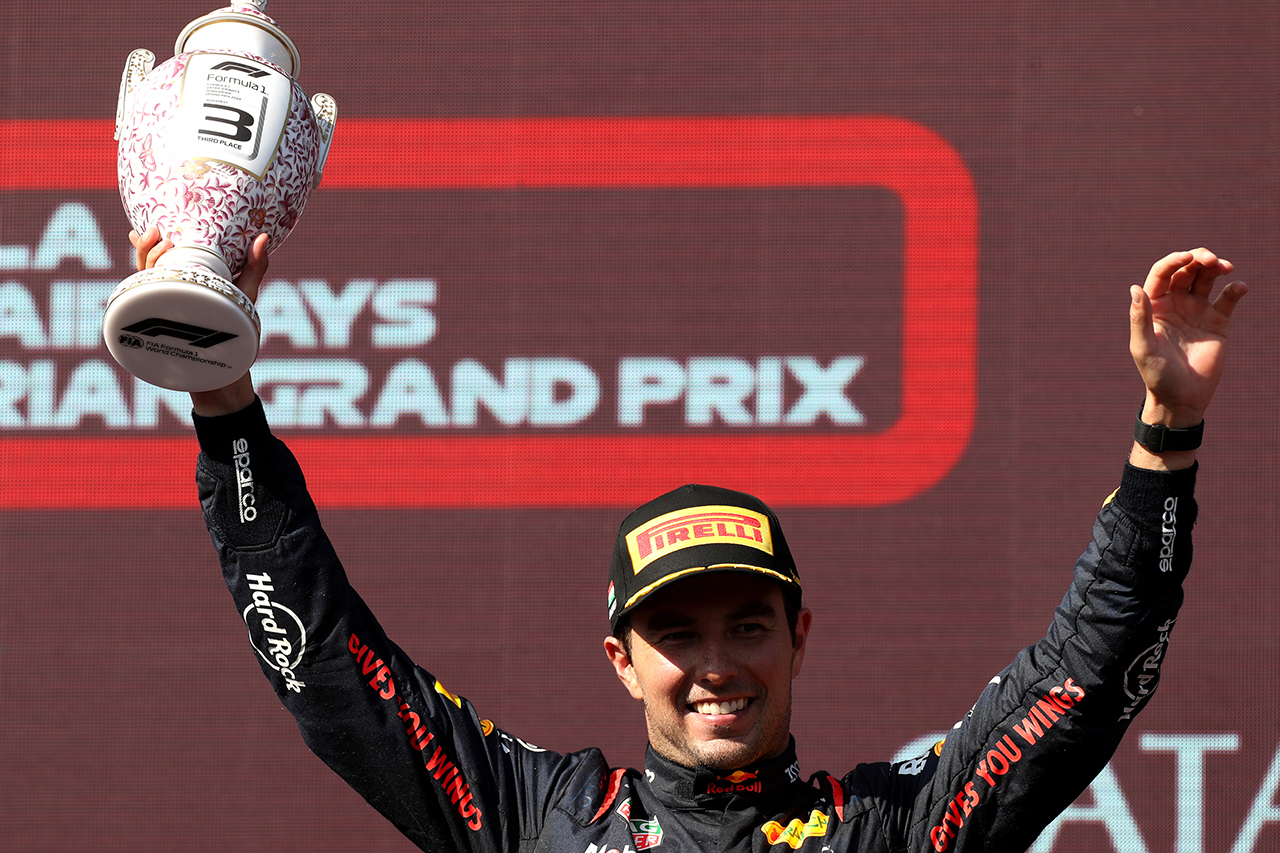 レッドブルF1のセルジオ・ペレス、3位表彰台「ハードスタートのおかげ」