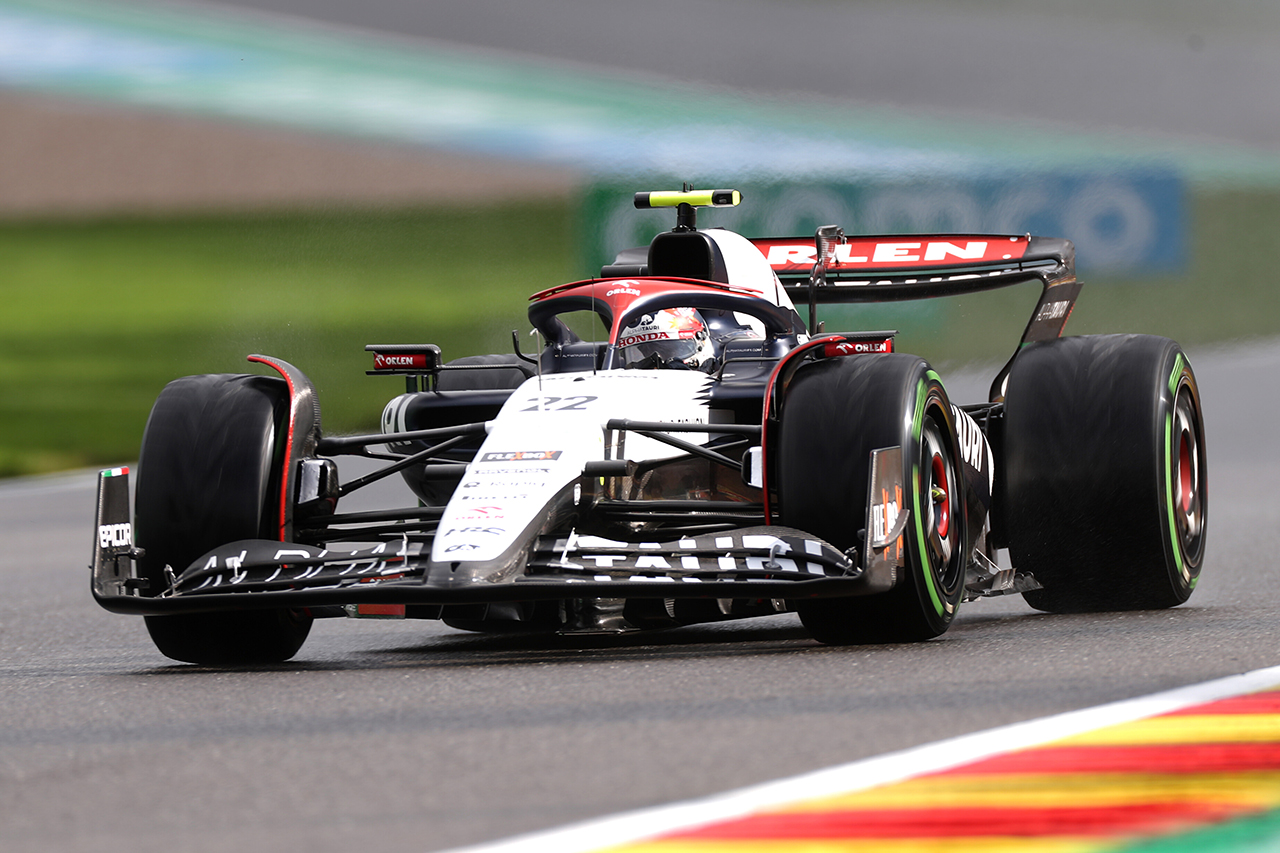 F1ベルギーGP 予選Q2:角田裕毅は11番手で敗退