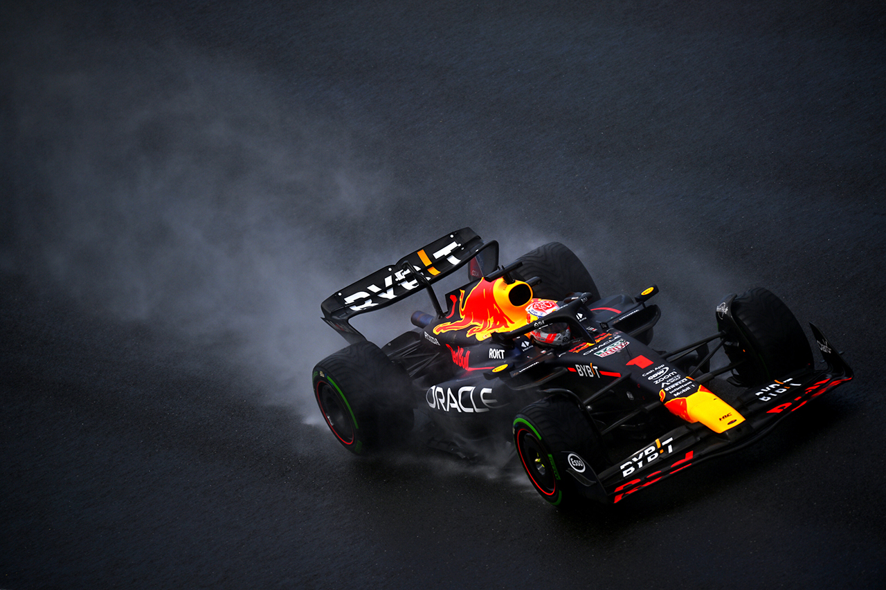 F1ベルギーGP:スプリントシュートアウトもフェルスタッペンがポール