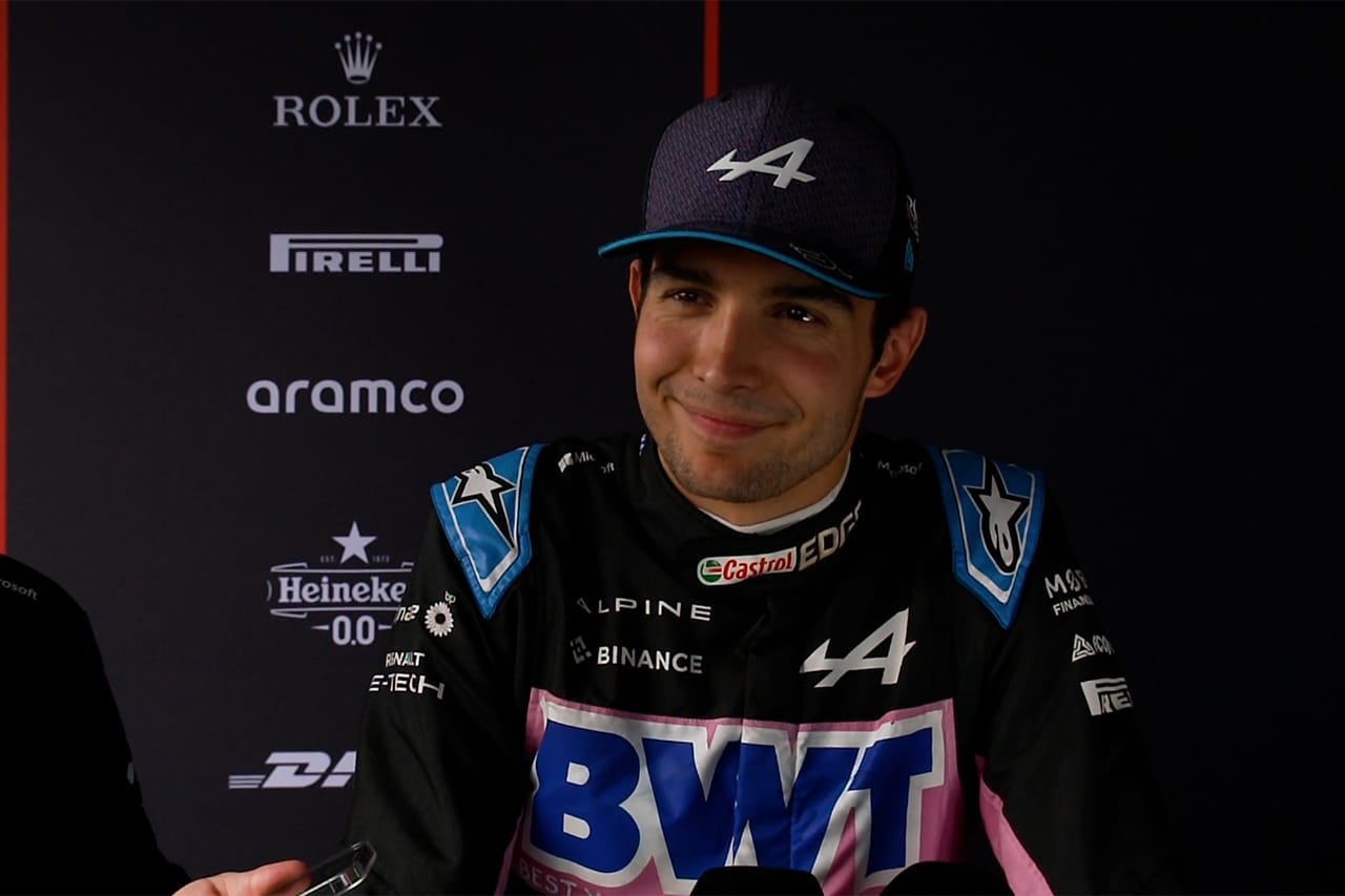 エステバン・オコン F1ベルギーGP談 「角田裕毅とのバトルは楽しかった」