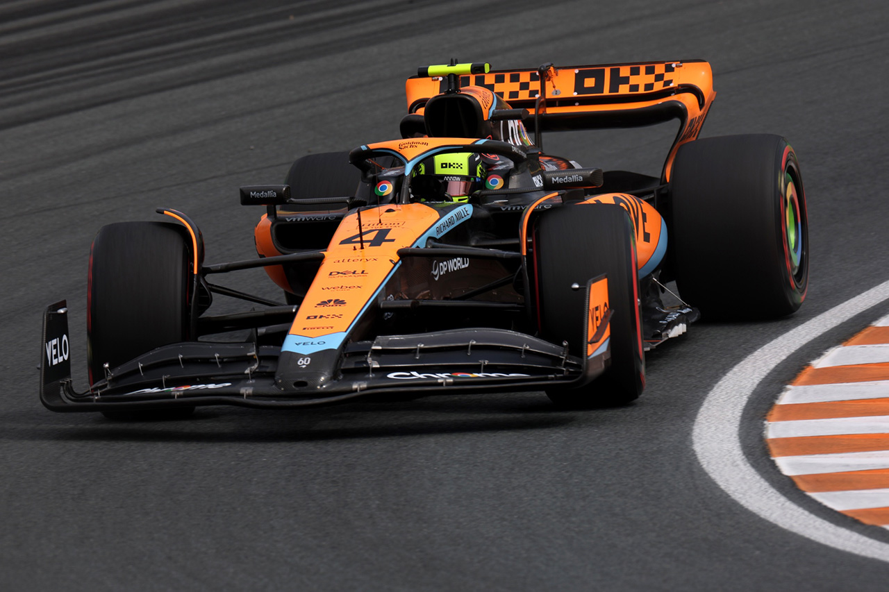 FP2：マクラーレンのノリスが0.023秒の僅差でF1オランダGP初日最速
