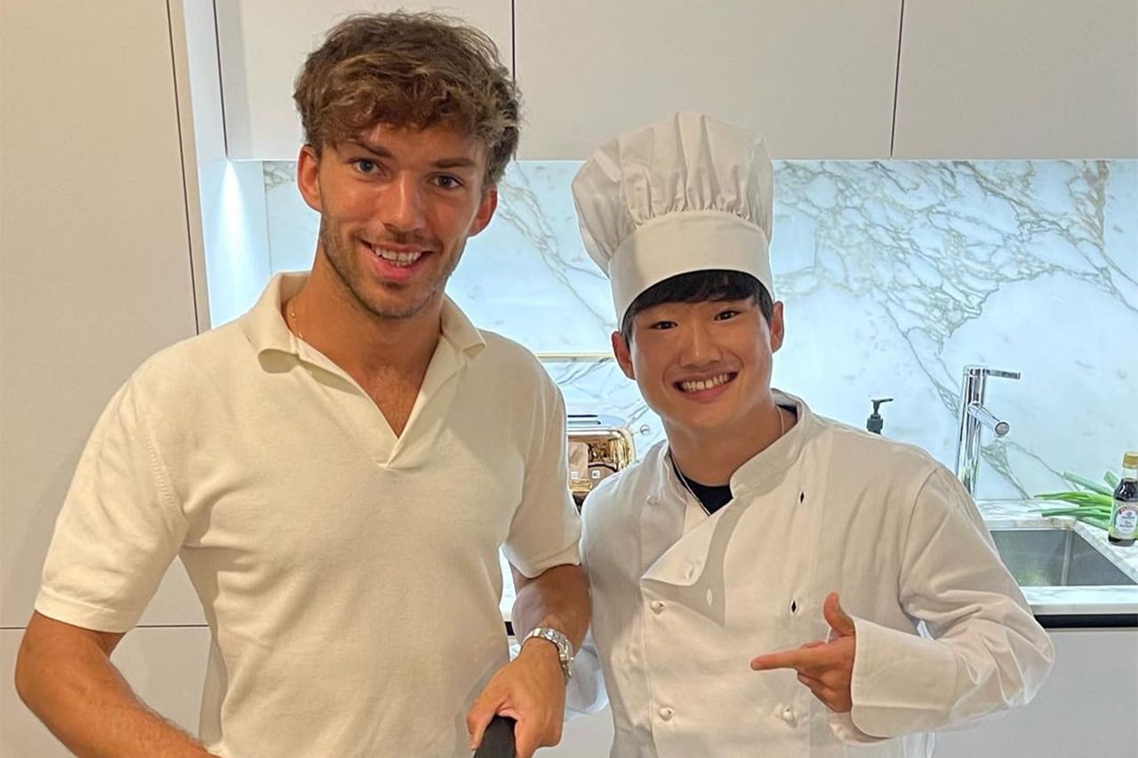 角田裕毅、ガスリーの自宅でのディナーは「楽しかった」 F1イタリアGP会見