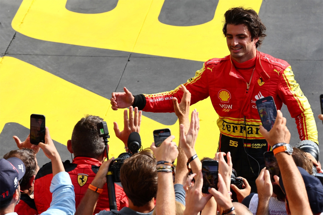 カルロス・サインツ 「F1イタリアGPはフェラーリでの最高の週末だった」