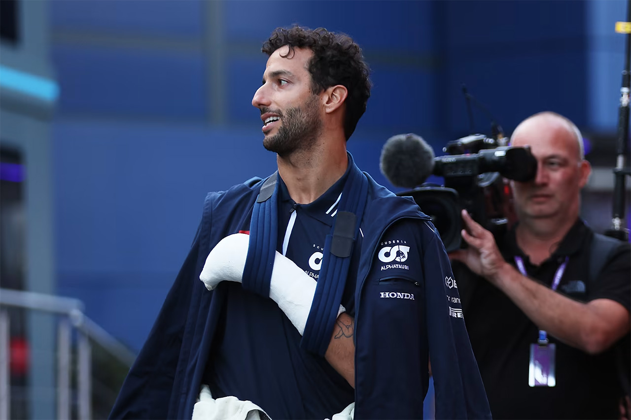 ダニエル・リカルド、復帰は10月のF1カタールGPまで望み薄