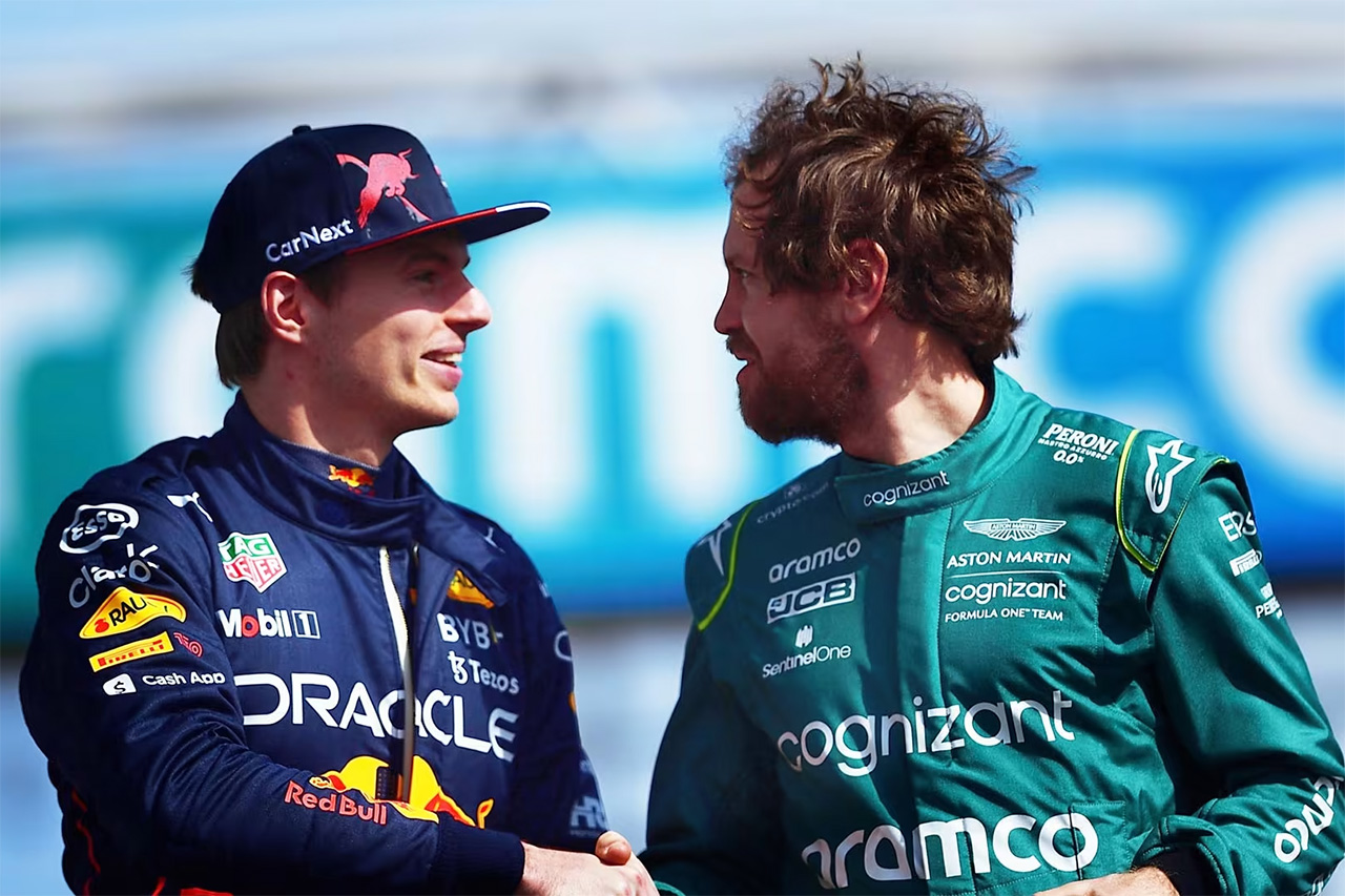 ベッテル、自身のF1記録更新のフェルスタッペンを祝福「成功を楽しめ」