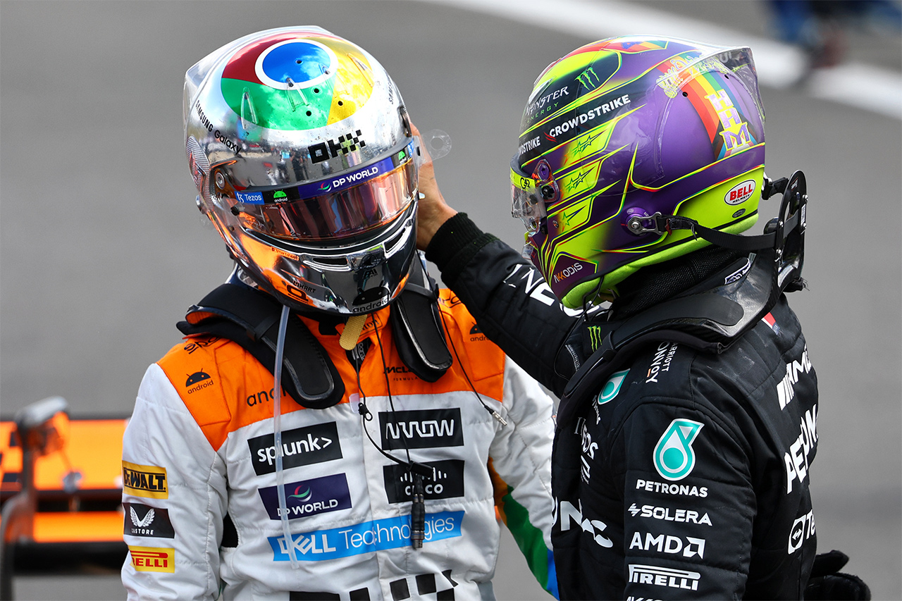 マクラーレンF1のランド・ノリス 「ルイス・ハミルトンと戦えるのは喜び」