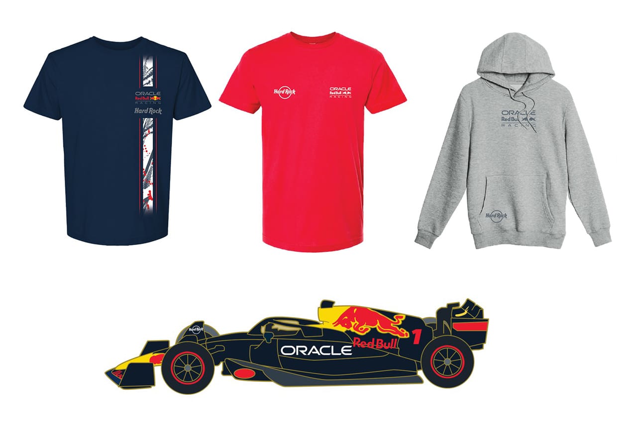 レッドブルF1、ハードロックカフェとのコラボグッズをF1日本GPを前に販売