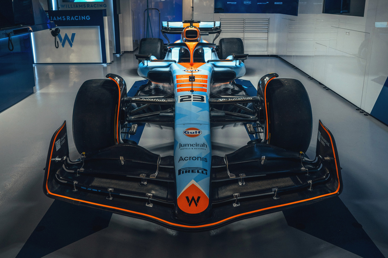 ウィリアムズF1、シンガポールGPに3戦限定の“ガルフカラー”で登場