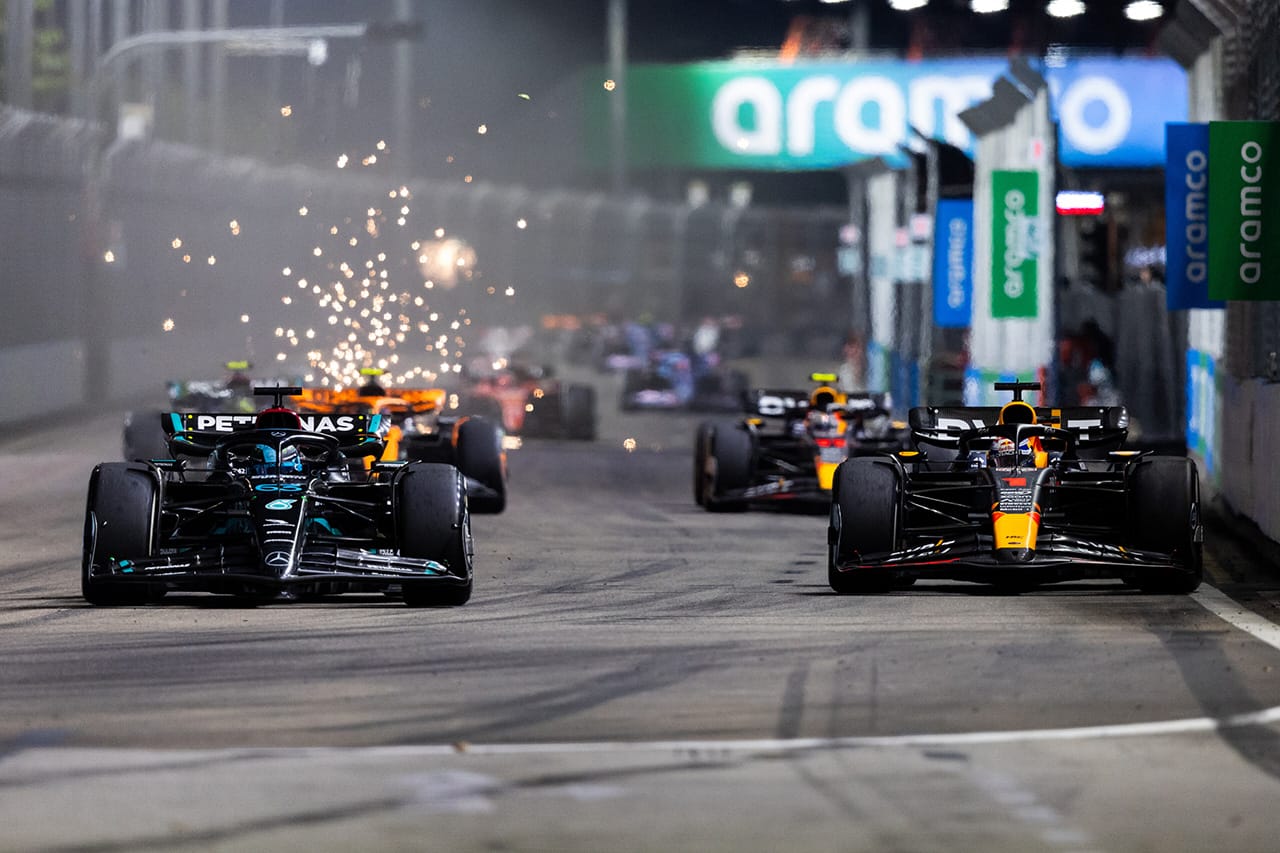 F1シンガポールGP決勝：フェルスタッペンとレッドブルの連勝がストップ