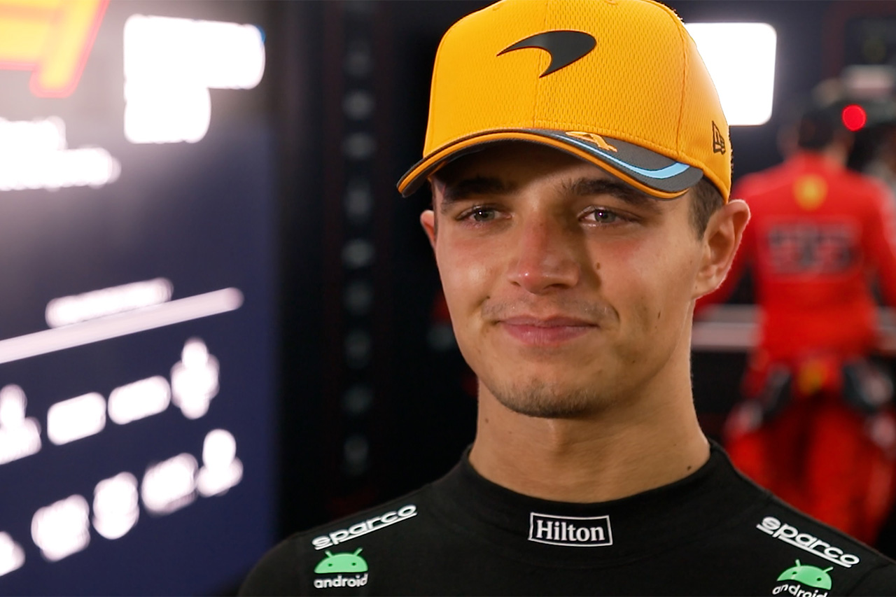 ランド・ノリス F1シンガポールGP2位「サインツに助けられた」