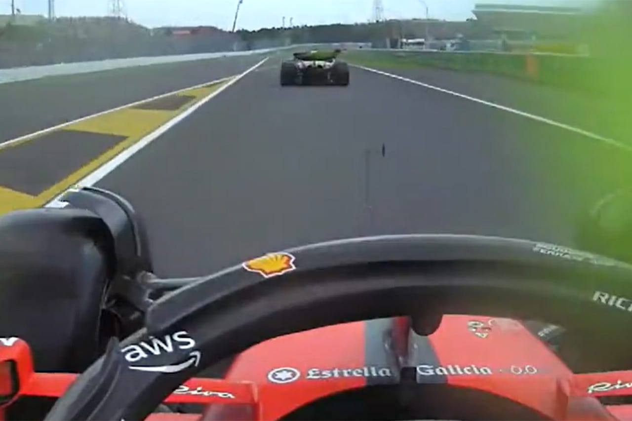 F1日本GP：カルロス・サインツ、マクラーレンのフロービズを浴びる