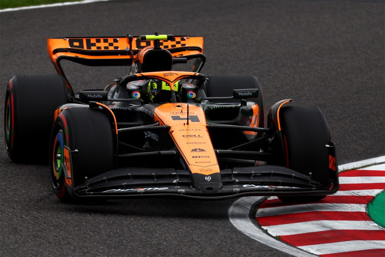 ランド・ノリス F1日本GP初日3番手「鈴鹿の路面はとにかくグリップが低い」