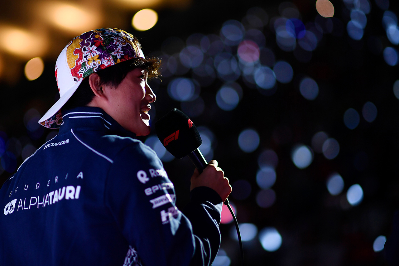 角田裕毅 2024年のF1参戦決定に一安心 「ホンダとレッドブルに感謝」