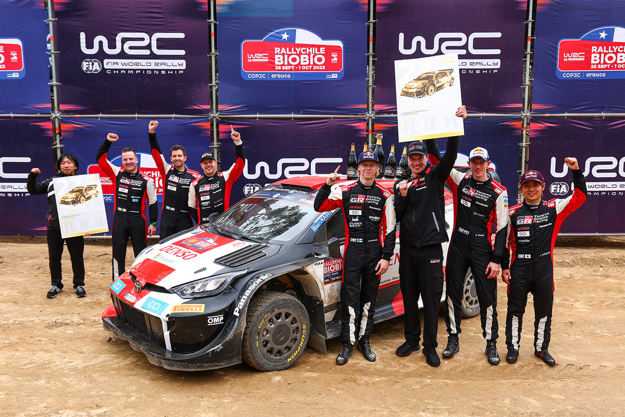 WRC:トヨタ、3年連続でマニュファクチャラーズタイトルを獲得