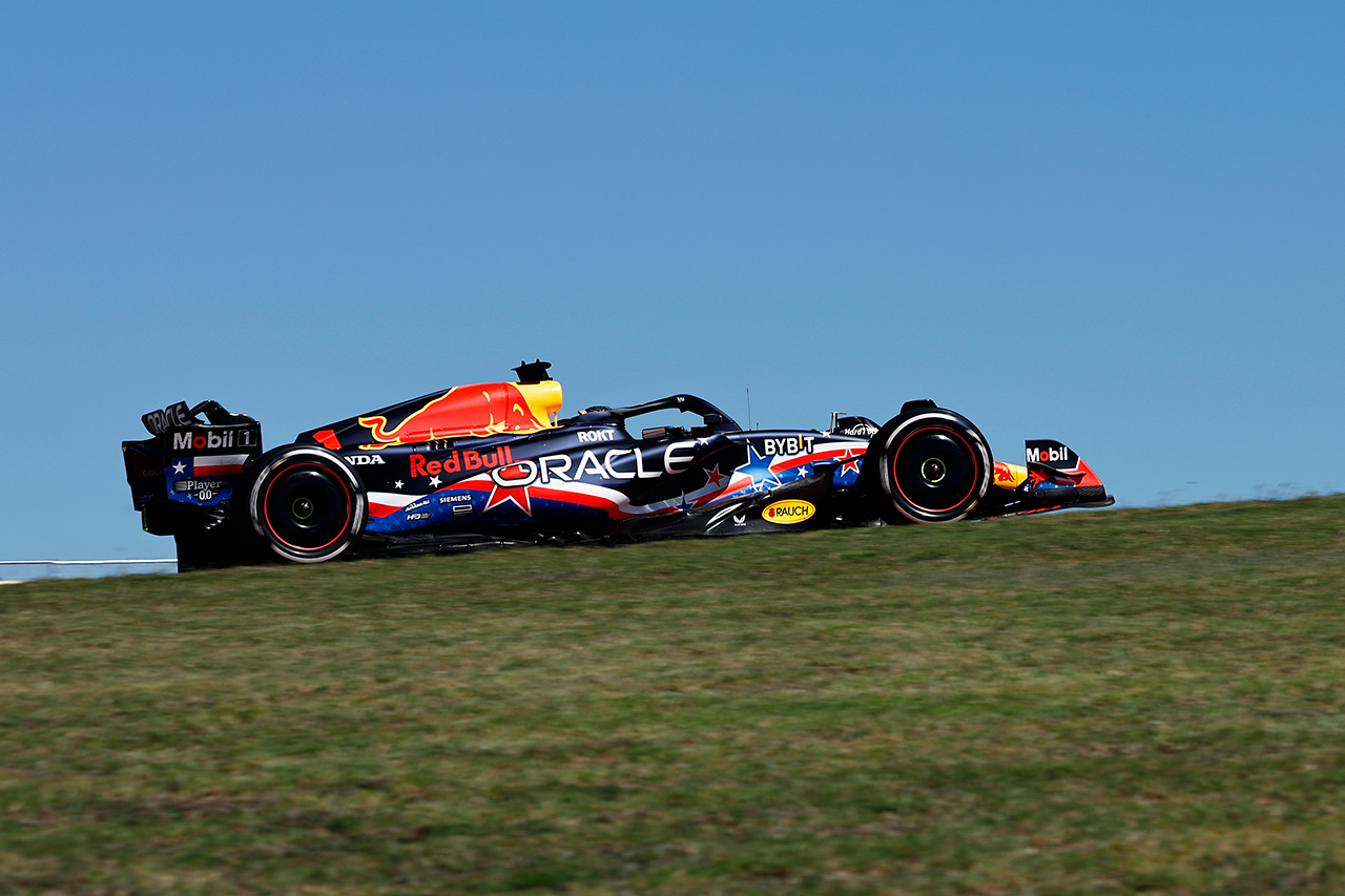 マックス・フェルスタッペンがF1アメリカGPをトップ発進も上位勢は僅差