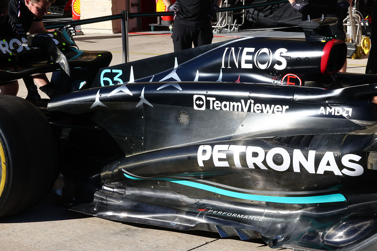 メルセデスF1、2024年マシンの“先導役”となるフロアのアップグレード