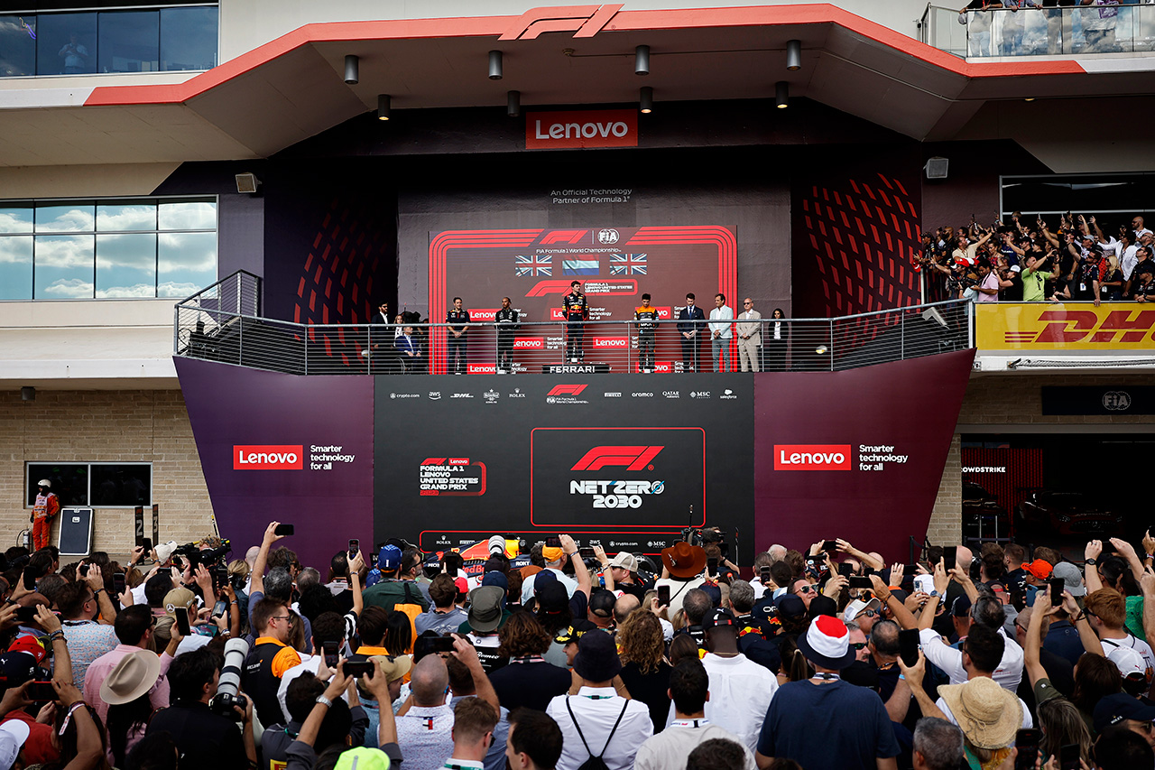 2023年 F1ポイントランキング (第19戦アメリカGP終了時点)