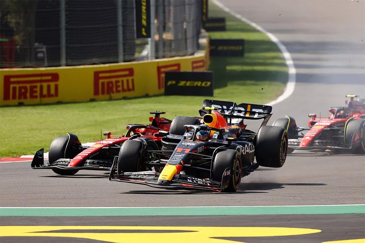 ルクレール F1メキシコGPでのペレスとの接触は「行き場がなかった」