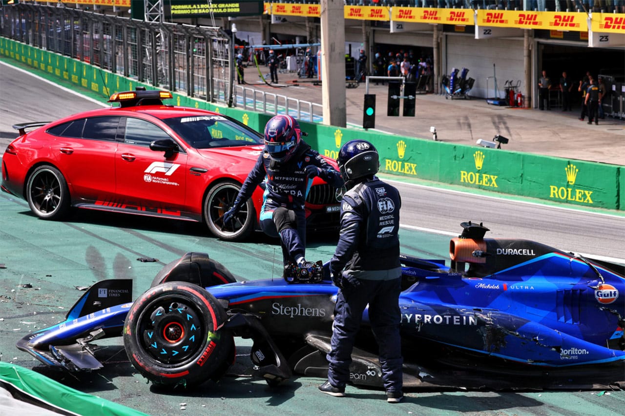 アルボン F1サンパウロGPで0周リタイア「良いスタートが無駄になった」