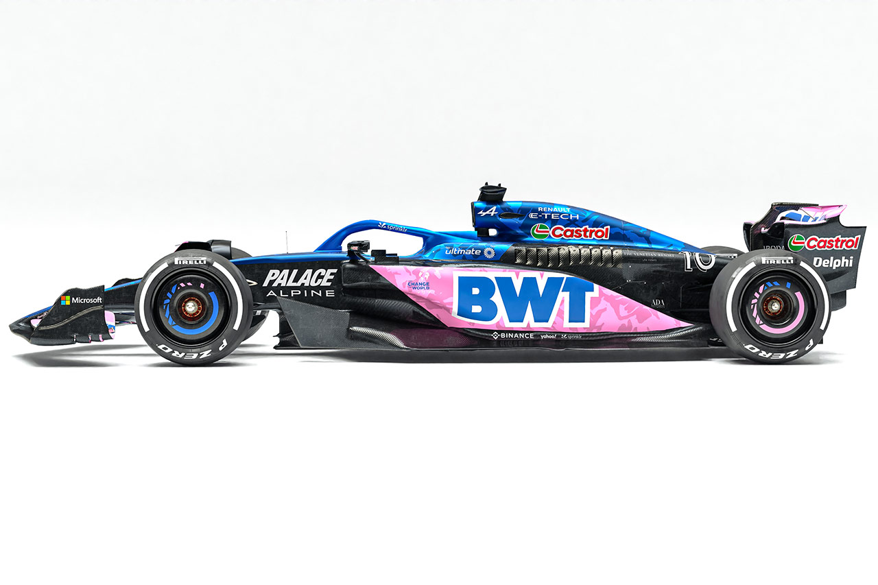 アルピーヌF1 ラスベガスGPで特別カラーリング 『Palace』『Kappa』とコラボ