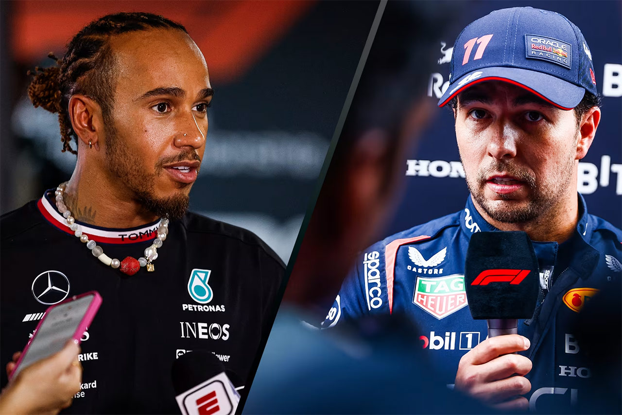 F1ラスベガスGP ランキング2位を争うペレスとハミルトンが揃って会見
