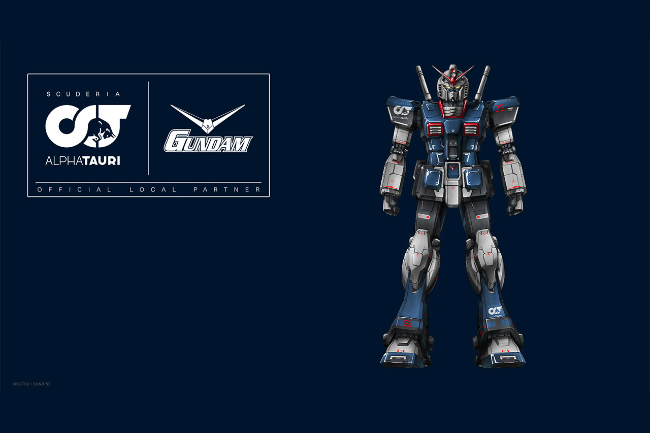 アルファタウリF1とガンダムのコラボを記念したスマホ＆PC用壁紙が配布