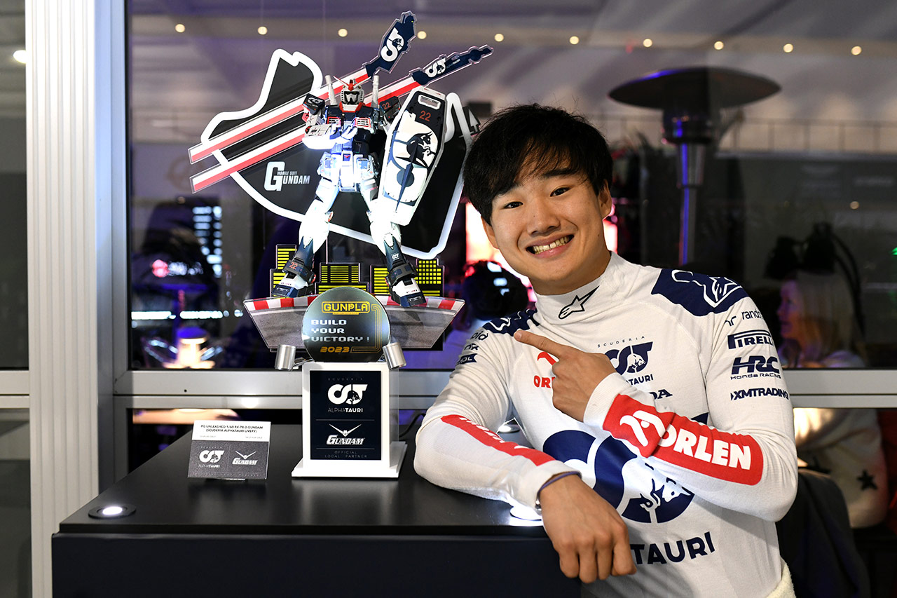ガンダムとアルファタウリ バンダイ担当者がF1ラスベガスGPコラボ秘話