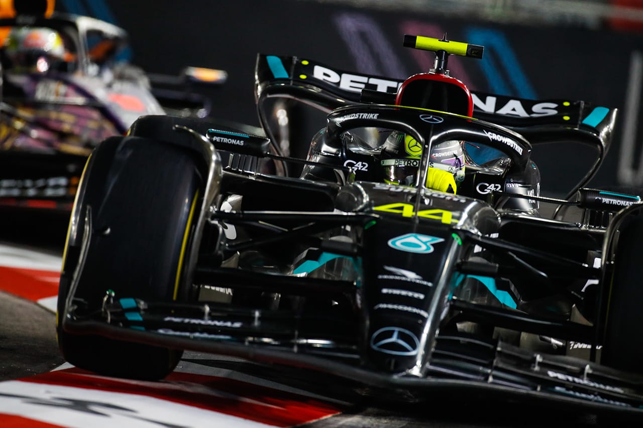 ルイス・ハミルトン F1ラスベガスGP初日 「オーバーテイクは厳しそう」