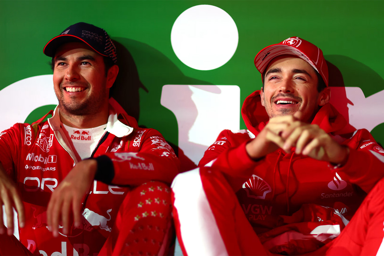 ペレス F1ラスベガスGP決勝 「ルクレールが来るとは予想してなかった」