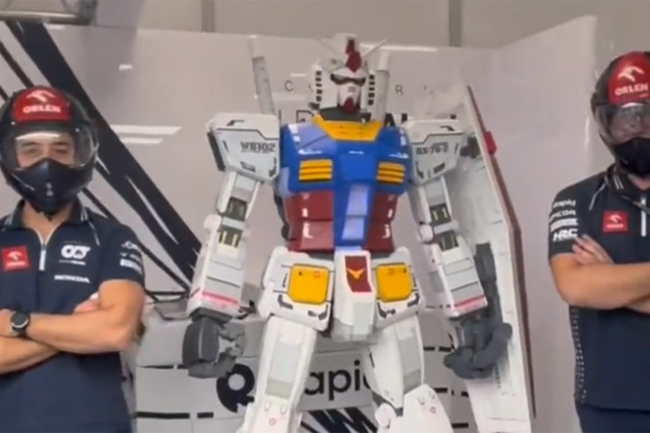 ガンダム F1ラスベガスGPにアルファタウリのピットクルーとして参加