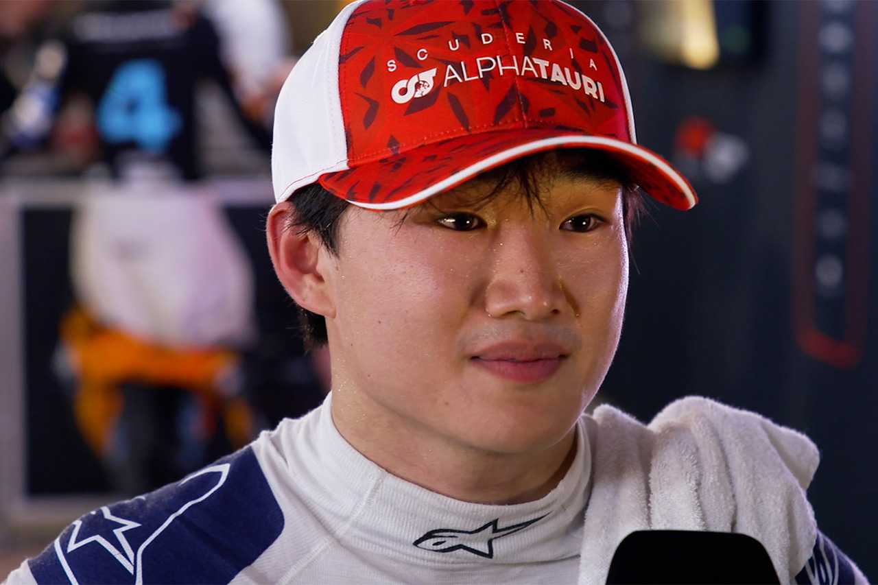 角田裕毅 F1で初のリードラップも「気づいていなかった」