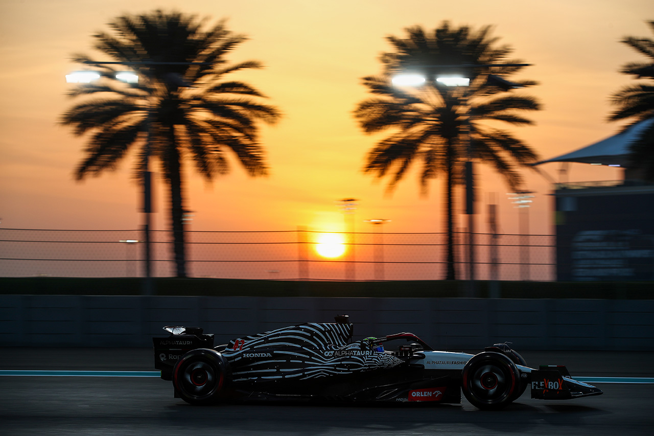 2023年 F1アブダビテスト 結果速報: 角田裕毅13番手 岩佐歩夢15番手
